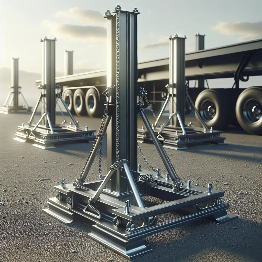 Bezpieczny transport dzięki solidnej podporze do przyczepy